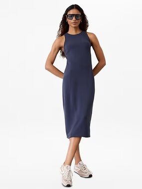 Athleta Seasoft Rib Midi Tank Dress NWT
